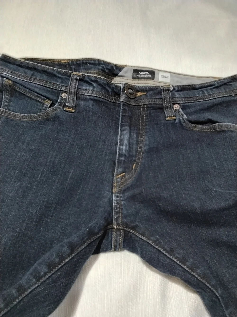 Volcom Vorton Men’s Slim Straight Dark Blue Jeans Sz 32x32.